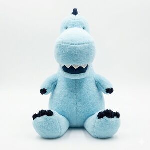 Giggle Scape Target blue Plush dinosaur navy claws spine t rex smiling w/ teeth